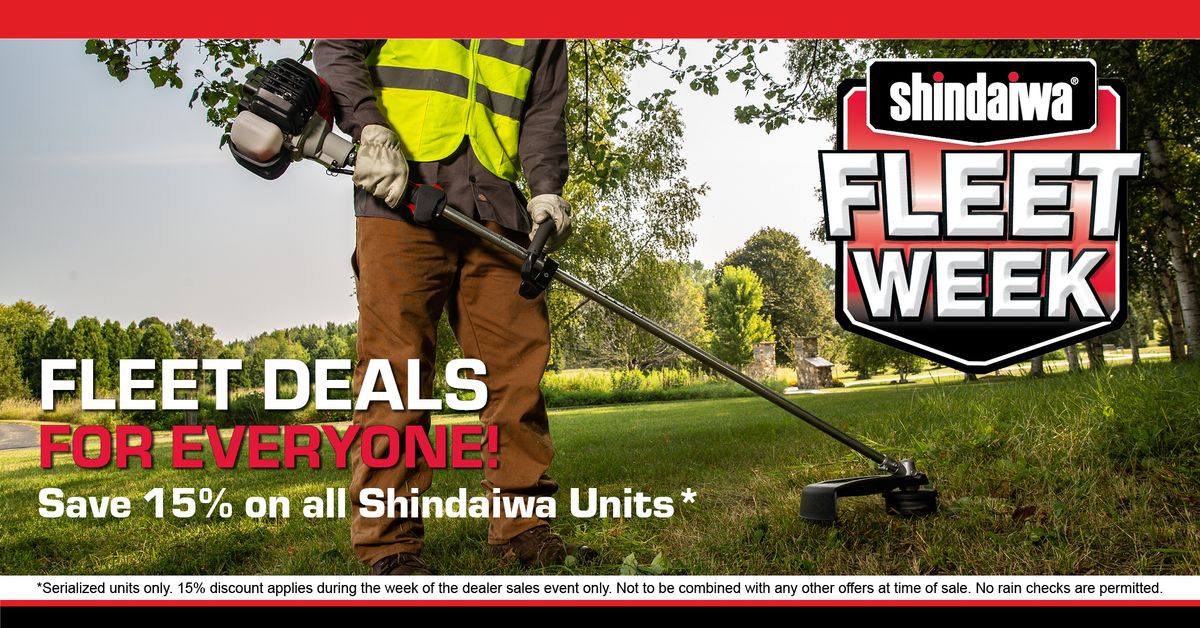 Shindaiwa Fleet Week Sales Event in Concord, NC