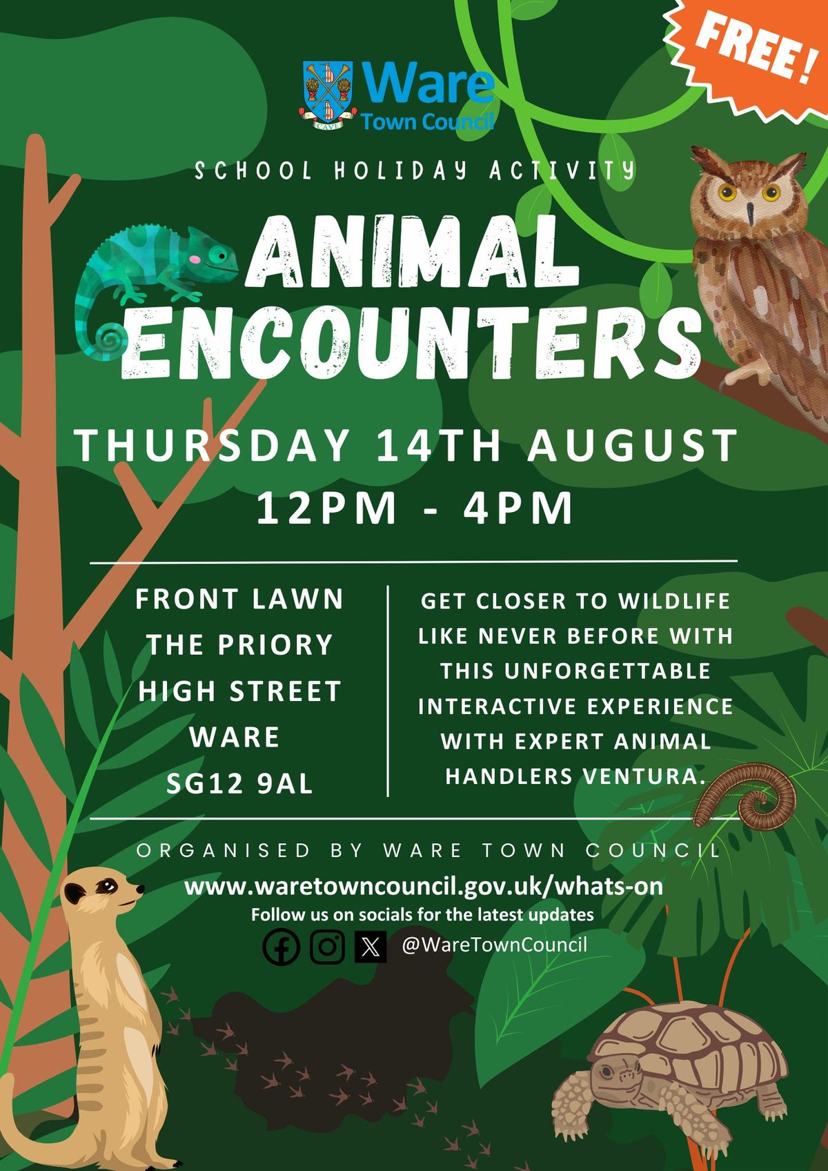 School Holiday Activity - Animal Encounters 