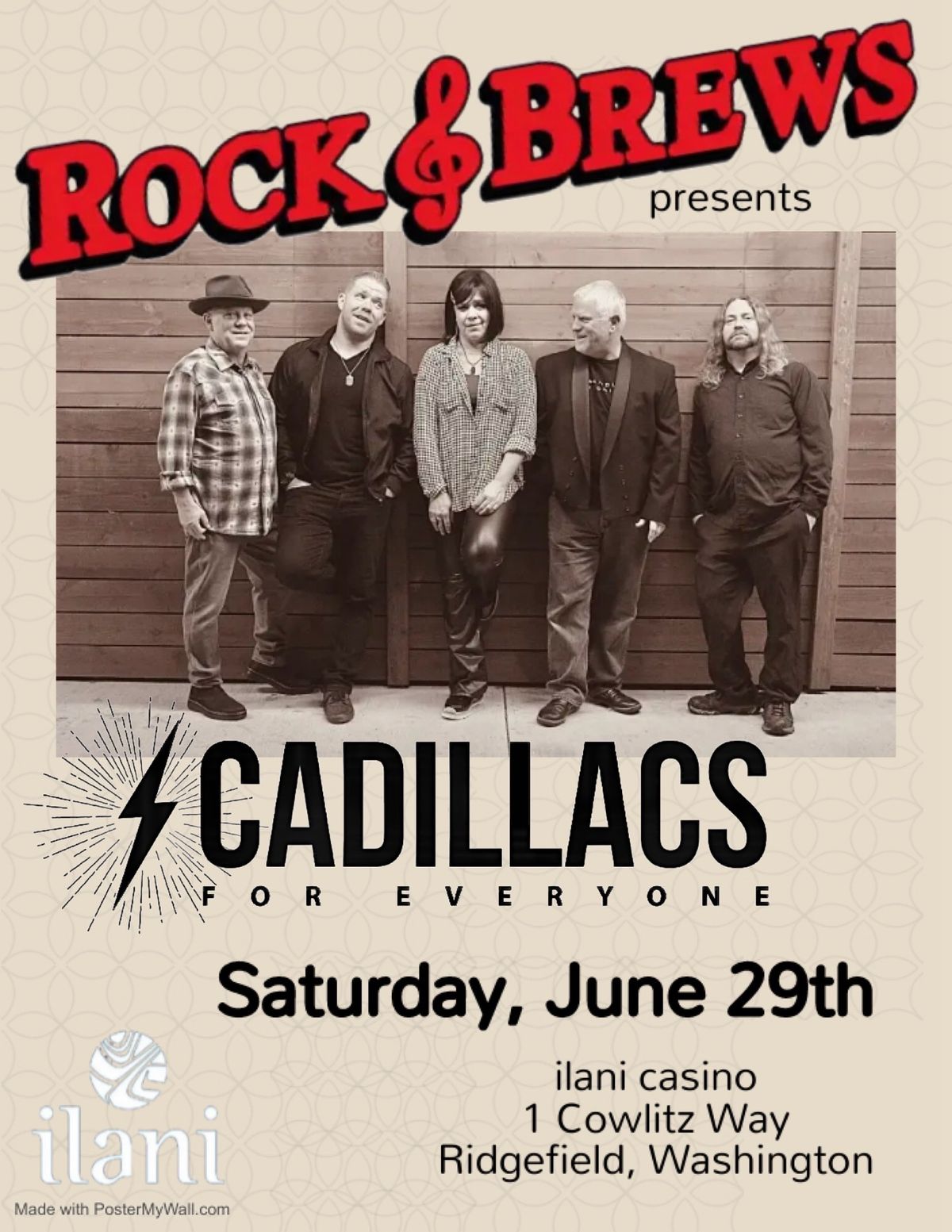 Cadillacs for Everyone @ Rock & Brews