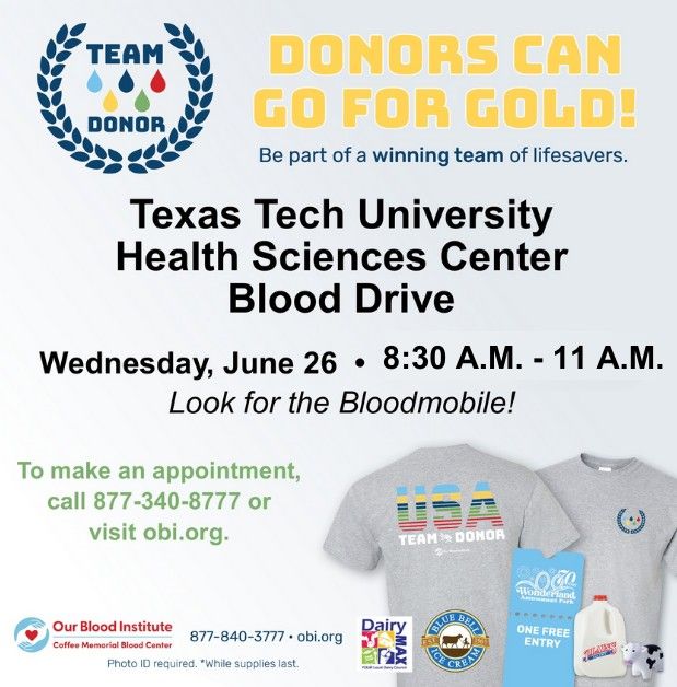 Blood Drive at Texas Tech University Health Sciences Center 