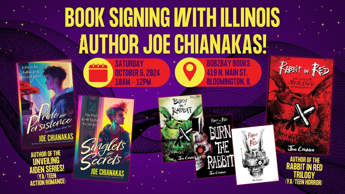 Book Signing with Illinois Author Joe Chianakas at Bobzbay Books