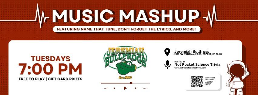 Music Mashup at Jeremiah Bullfrogs