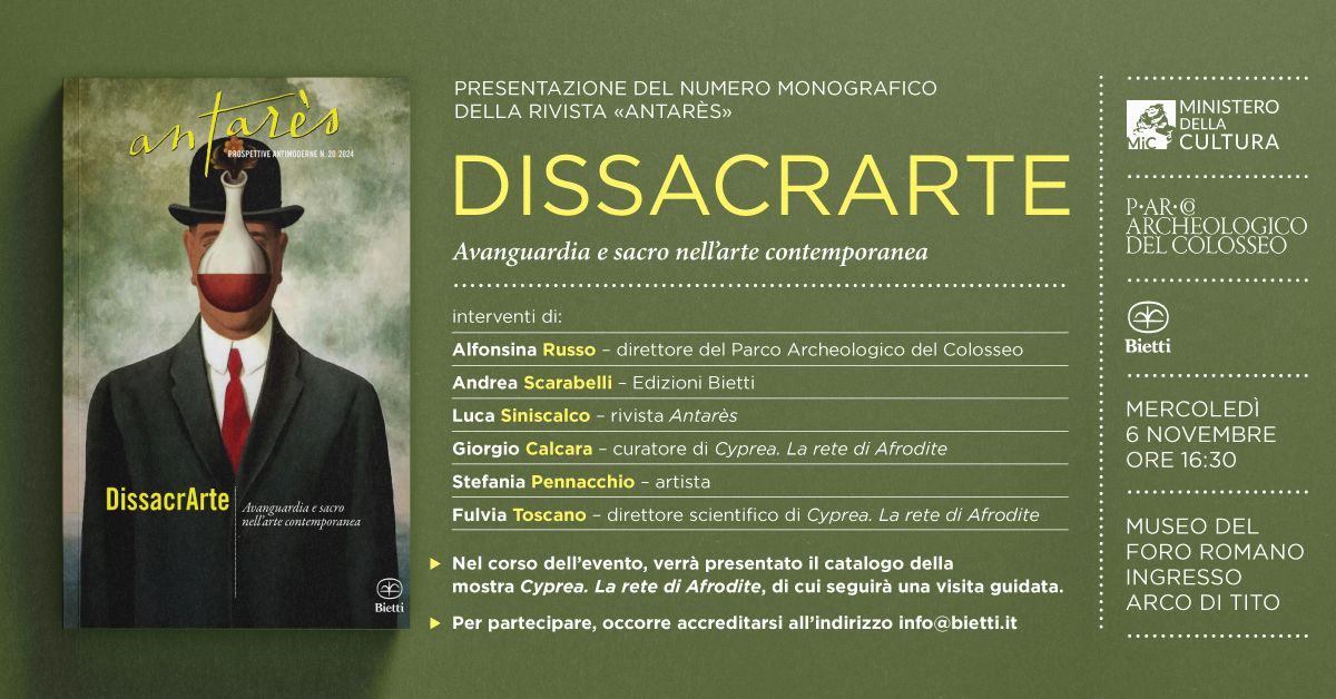 DissacrArte. Avanguardia e sacro nell\u2019arte contemporanea