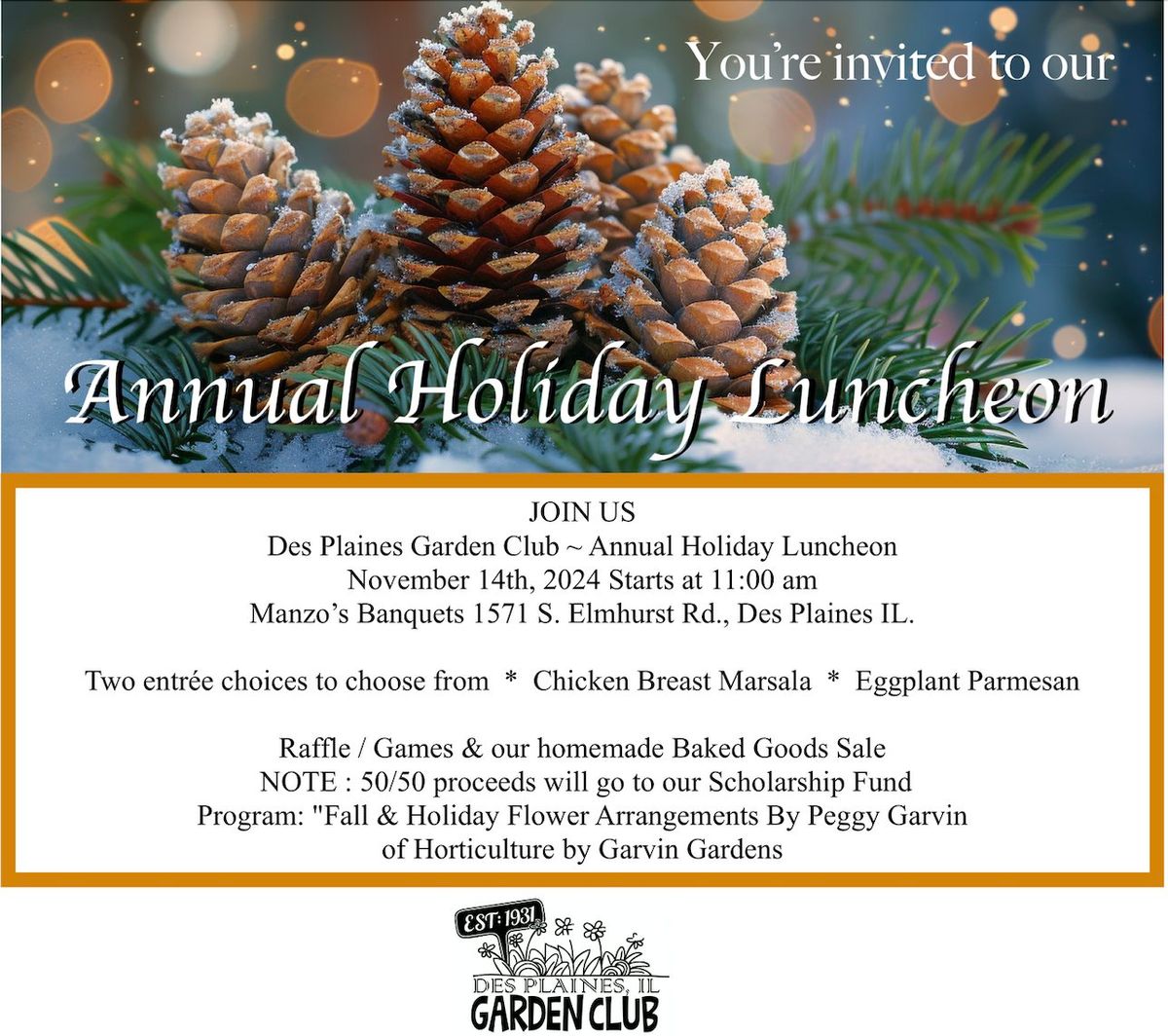 Our Des Plaines Garden Club Annual Fundraiser