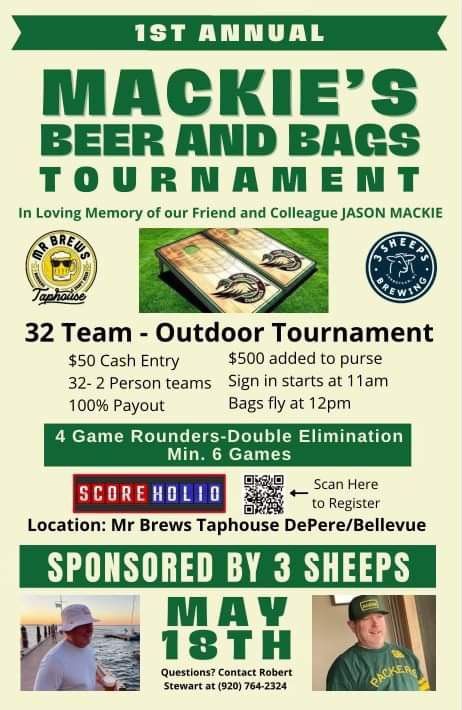 1st Annual Mackie\u2019s Beer & Bags Tournament 