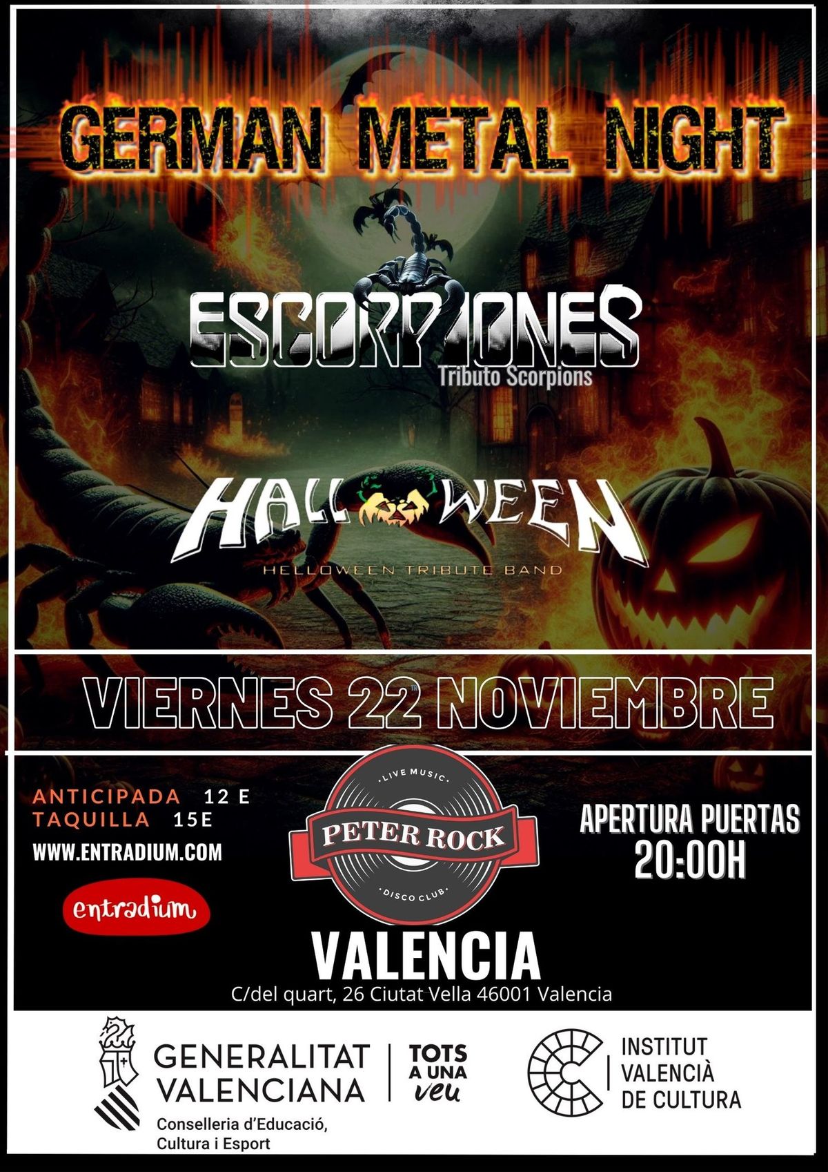 GERMAN METAL NIGHT en Peter Rock Club