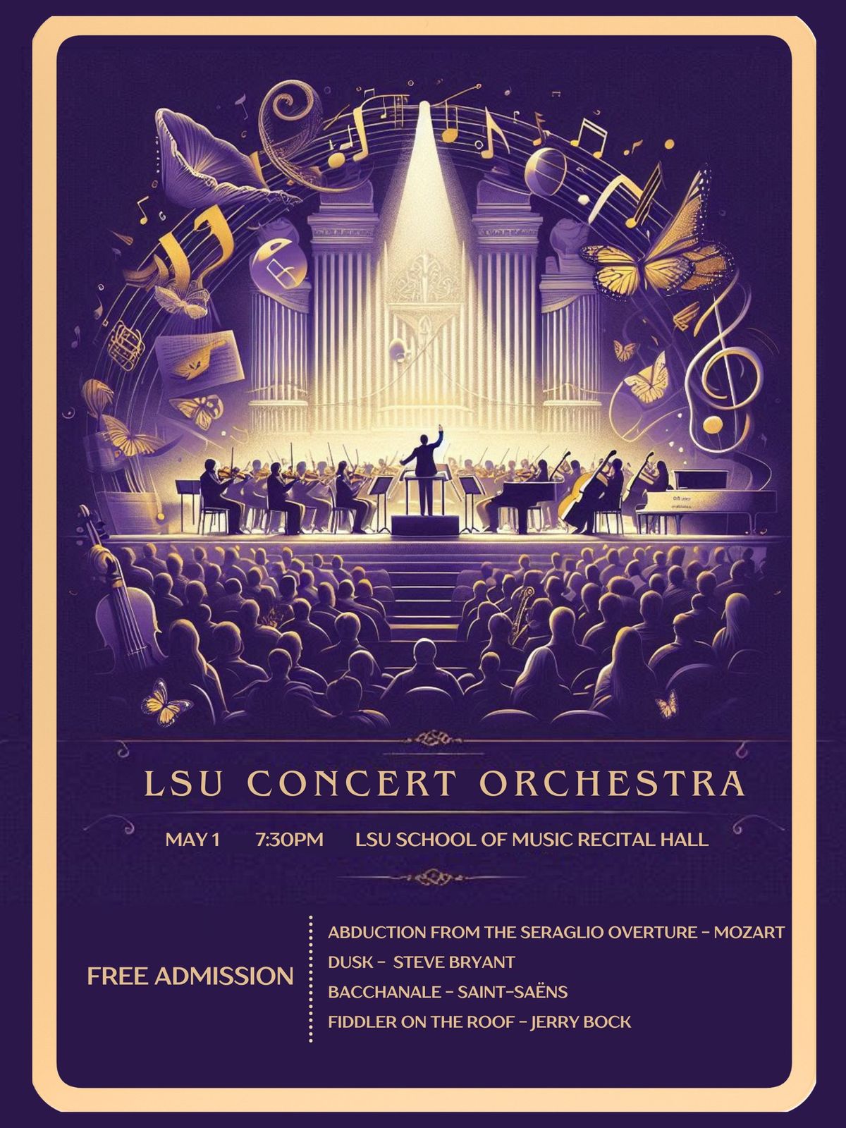 LSU Concert Orchestra Spring 2024 Performance