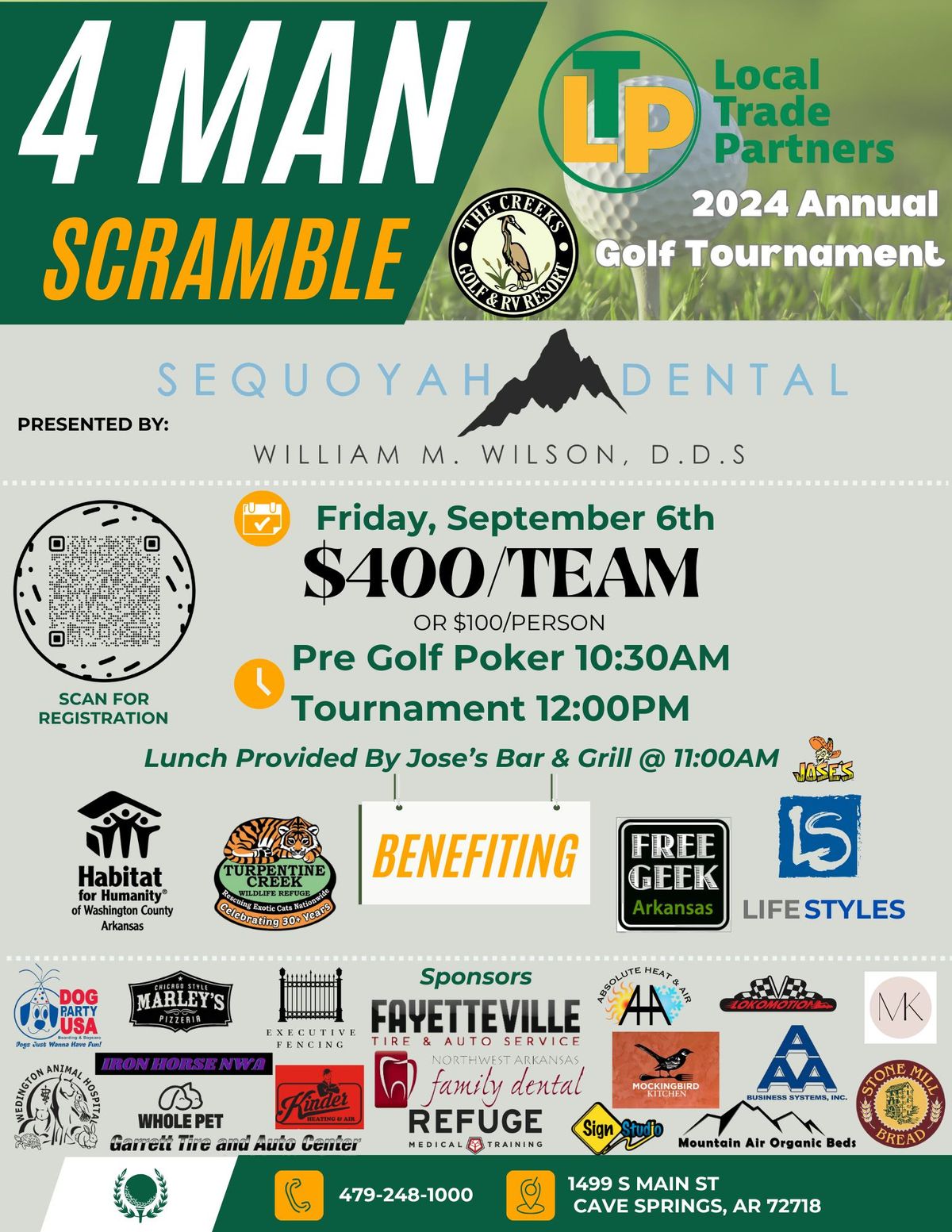 2024 Annual Local Trade Partners 4-Man Scramble Tournament