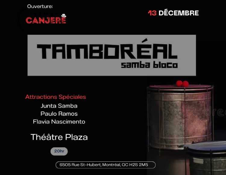 Tambor\u00e9al et Canjer\u00ea - F\u00eate du Samba 