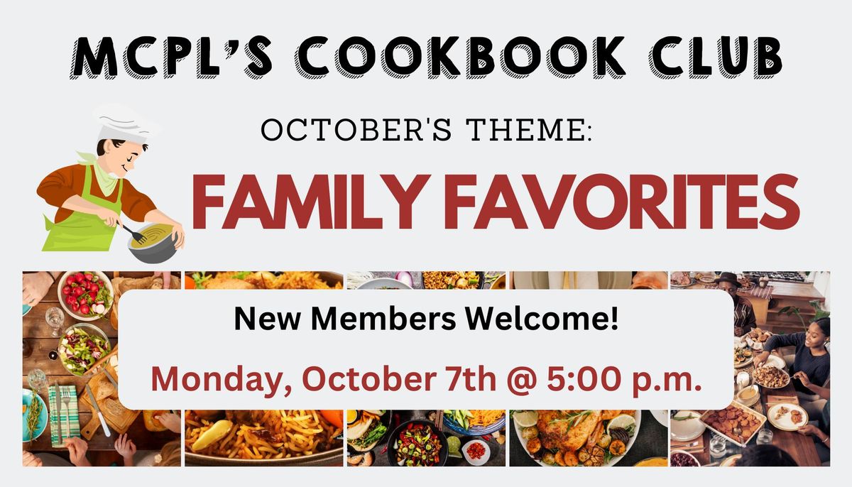 What's Cooking @ MCPL: Cookbook Club