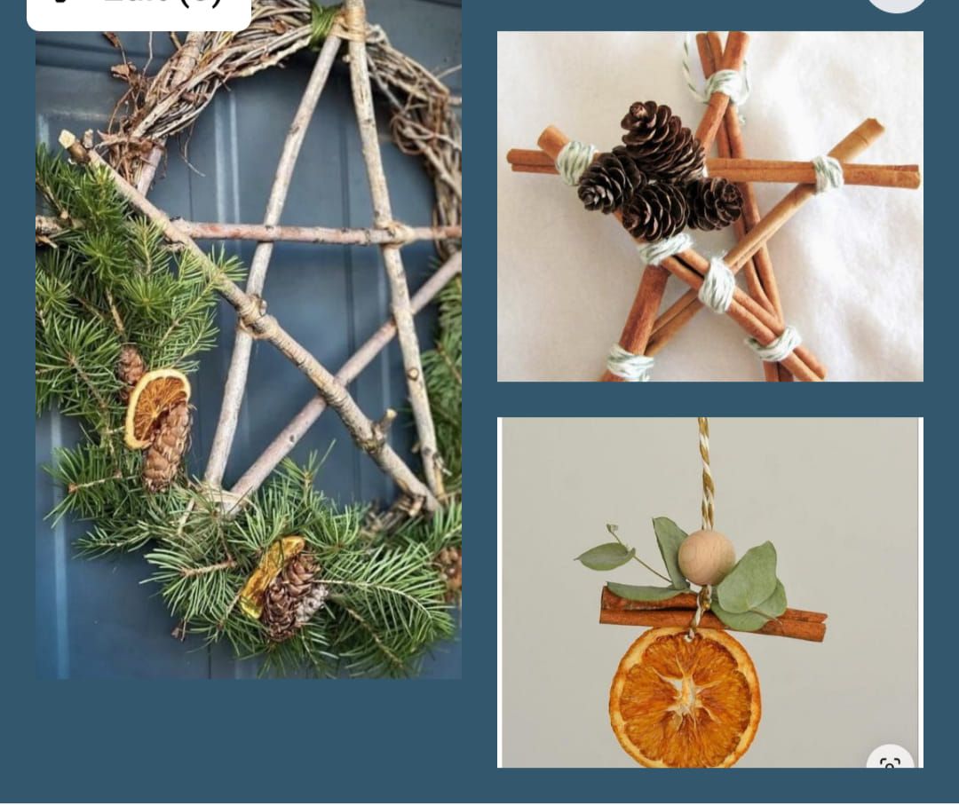 Crafty Christmas With Kathryn Making Witchy Yule Wreath & Decorations 