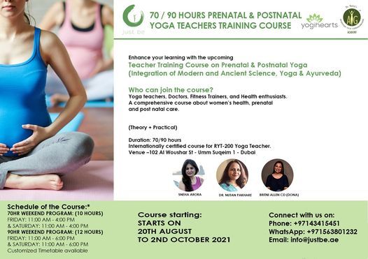 70\/90 hours Prenatal & Postnatal Yoga Teachers Training Course