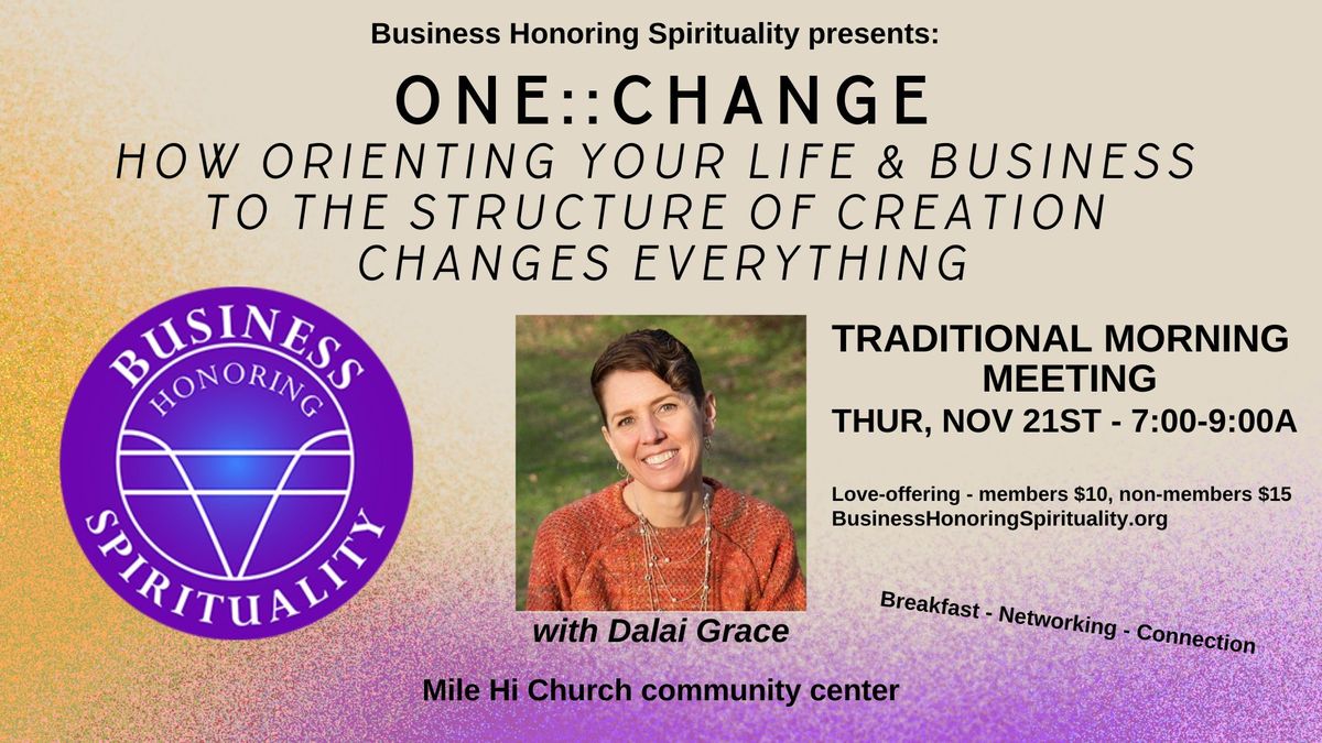 ONE : : CHANGE with Dalai Grace