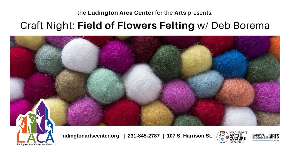 Craft Night: Field of Flowers Felting w\/ Deb Borema