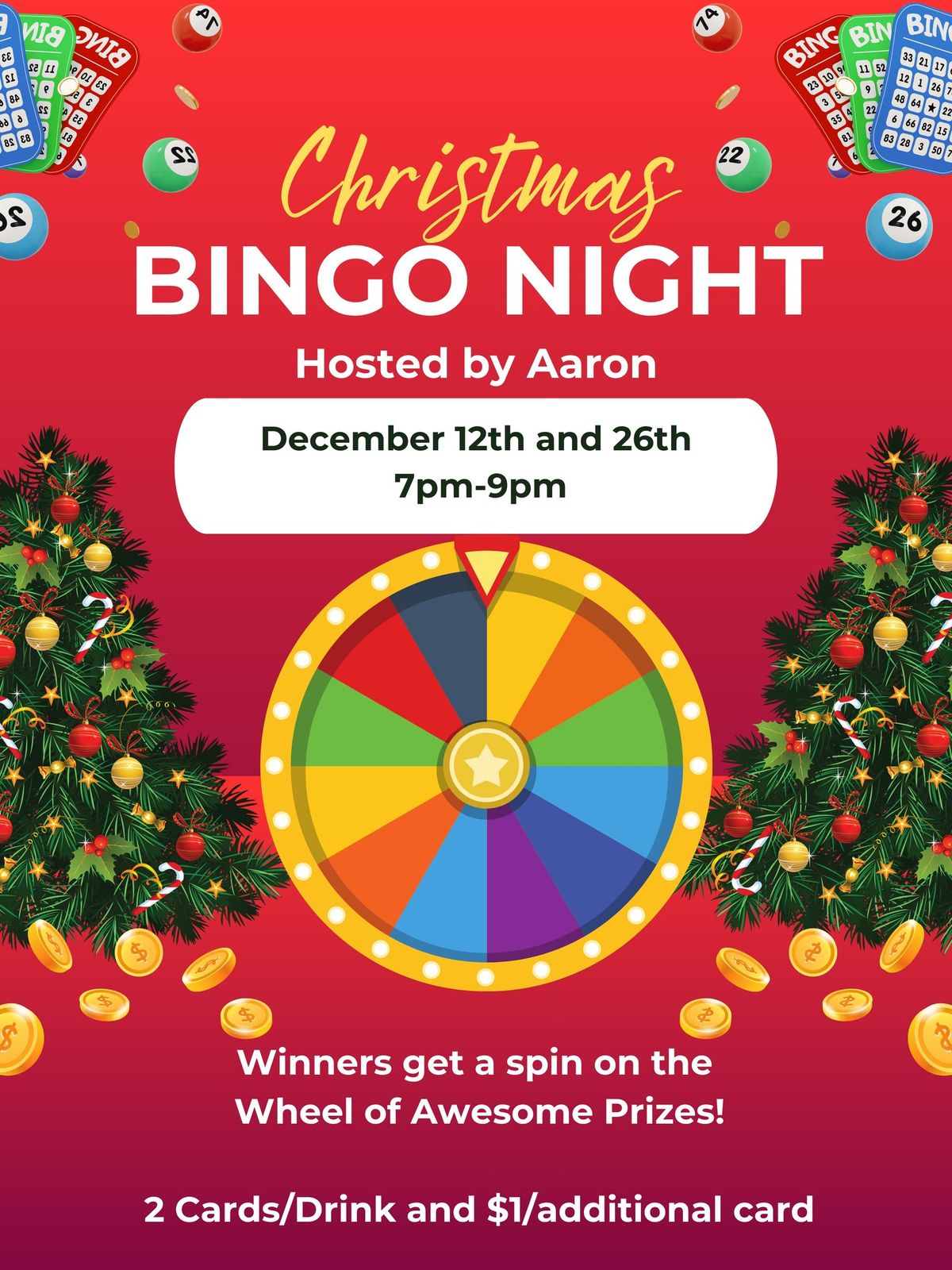 CHRISTMAS BINGO with AARON! 