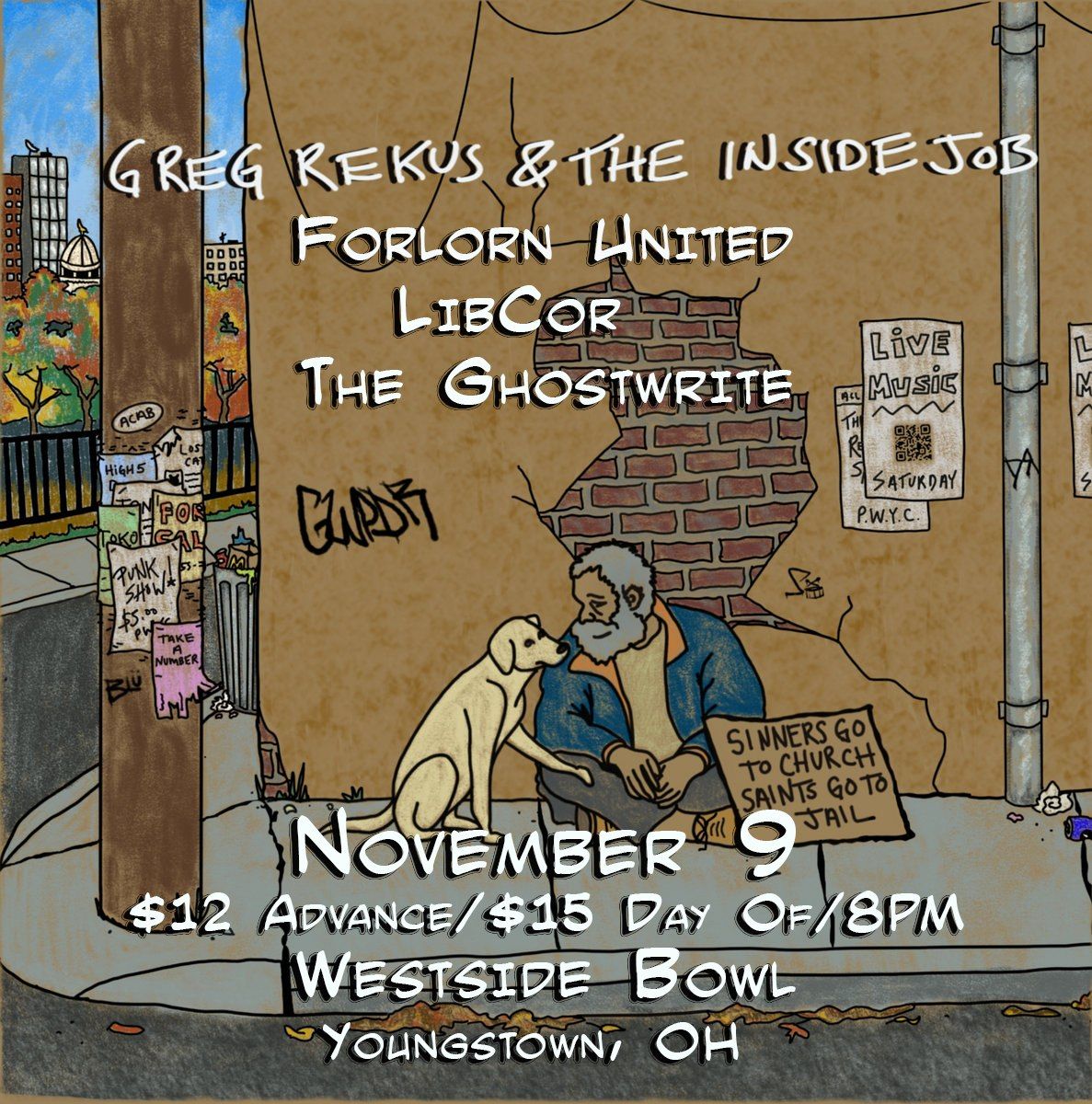 Greg Rekus\/Forlorn United\/LibCor\/The Ghostwrite at the Westside Bowl