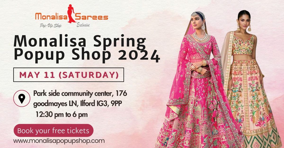 Monalisa Wedding Pop Up Shop Shopping Event - 11 May 2024