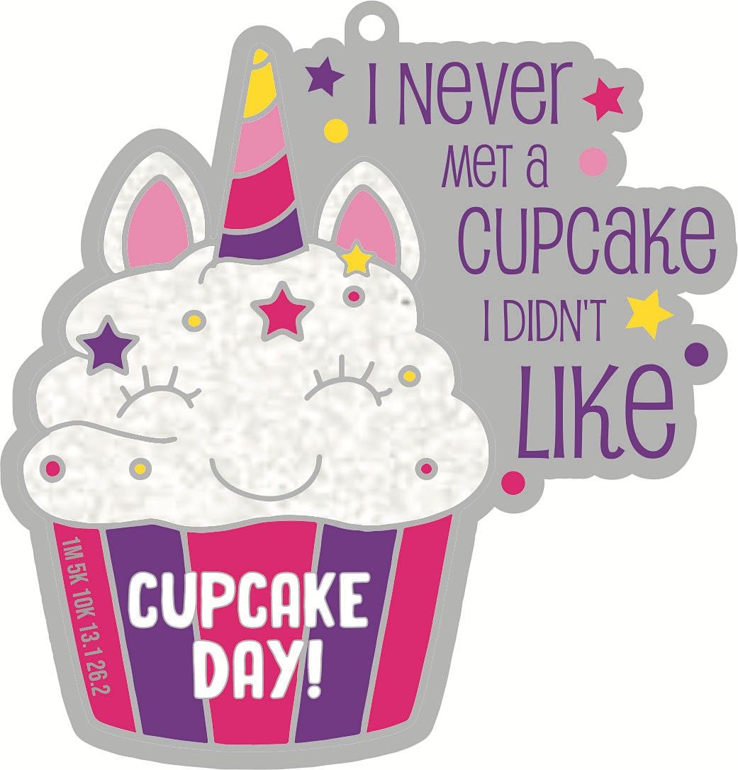 2021 Cupcake Day 1M 5K 10K 13.1 26.2-Participate from Home  Save $5