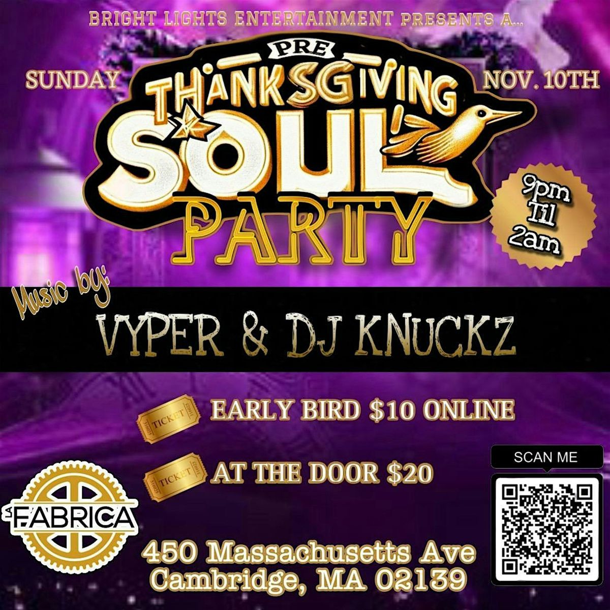 Pre-Thanksgiving Annual SOUL Party