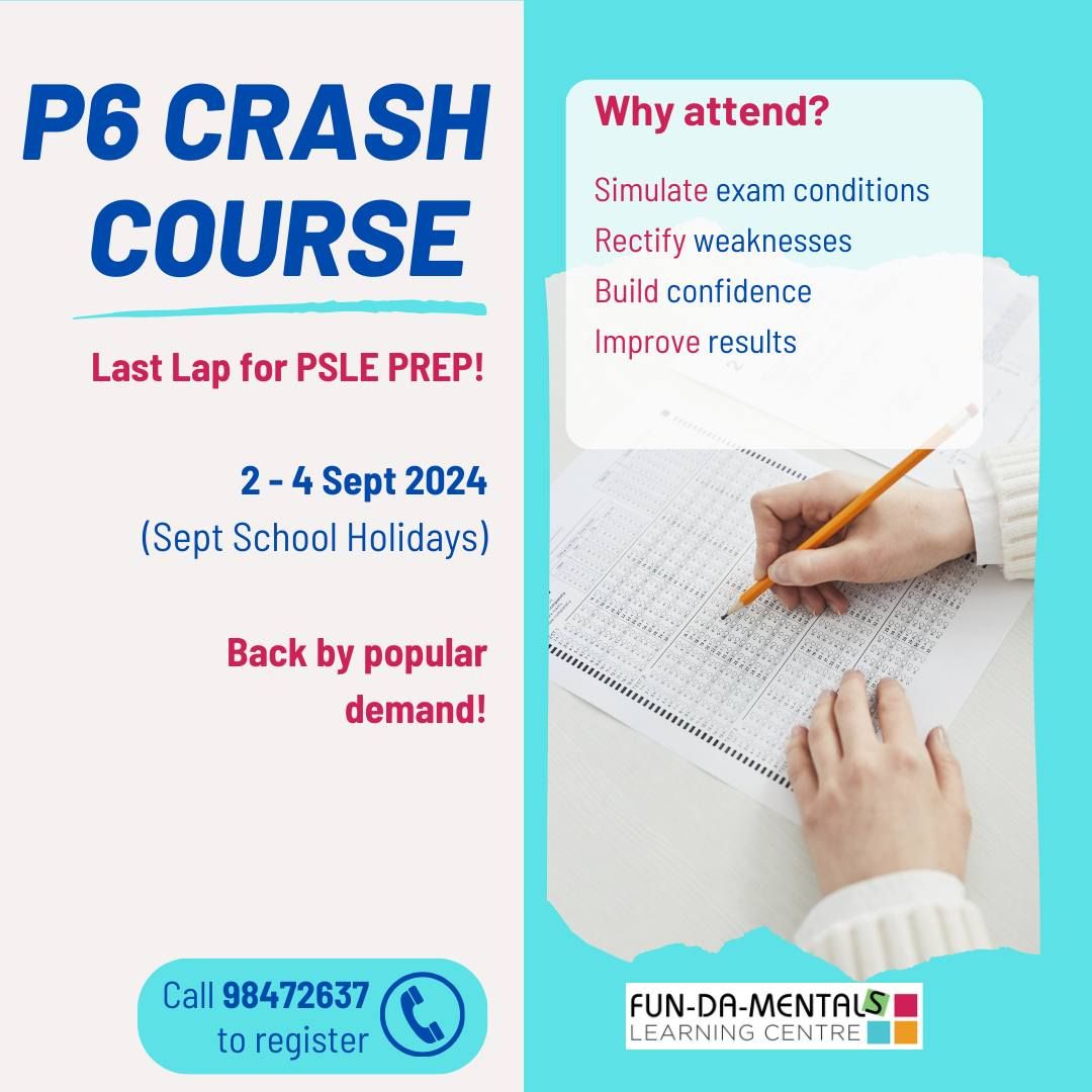 P6 Crash Course 2024, Katong Plaza 1 Brooke Road, 0213 , Singapore