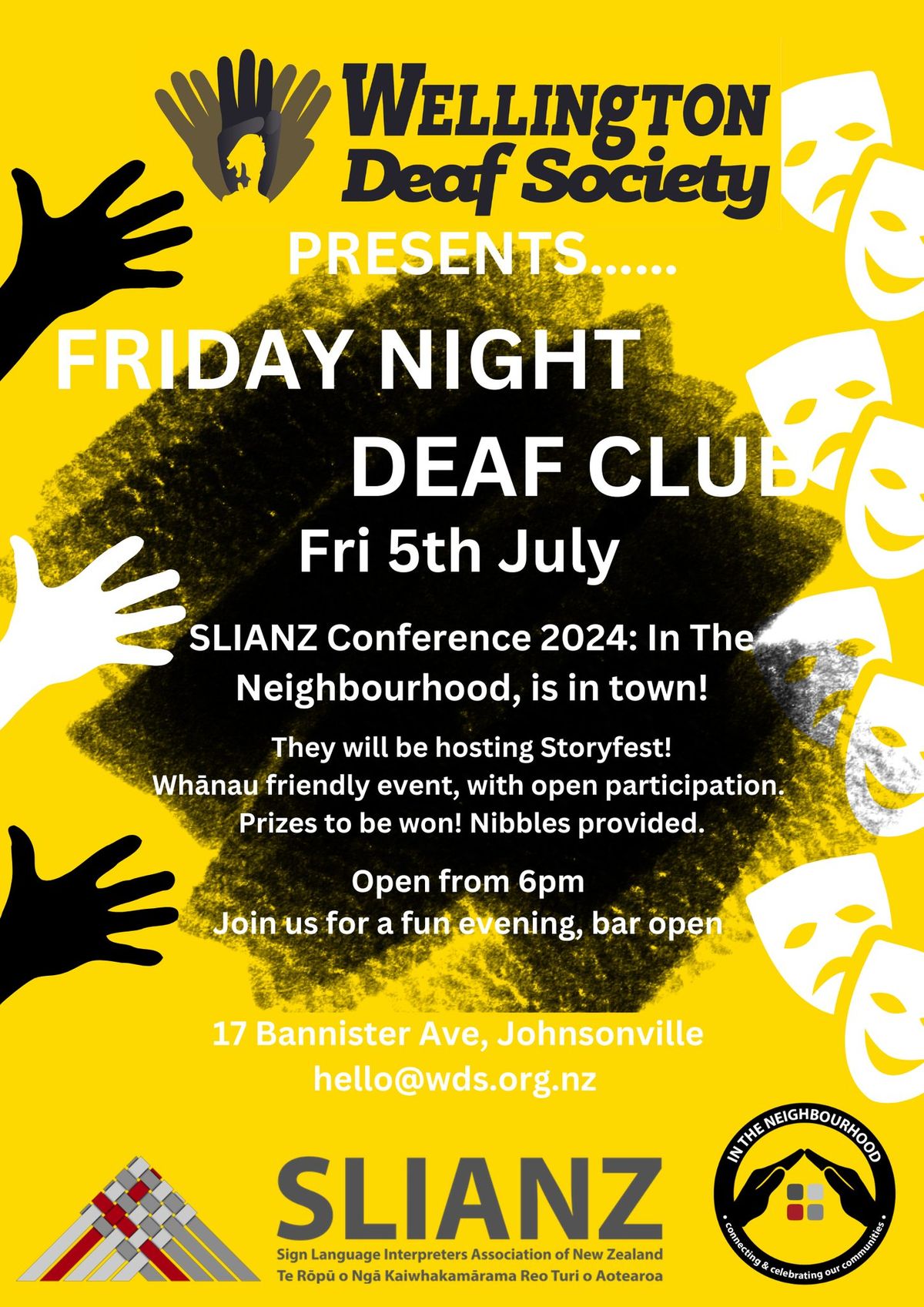 Friday Night Deaf Club | SLIANZ 