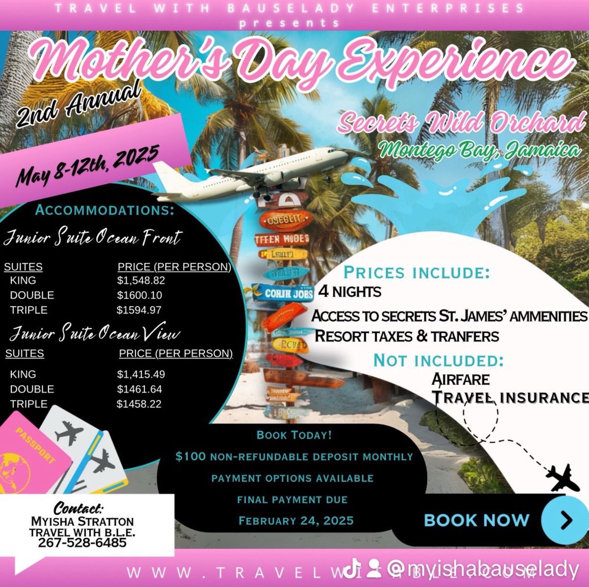 Mothers Day Getaway to Jamaica-All Inclusive 