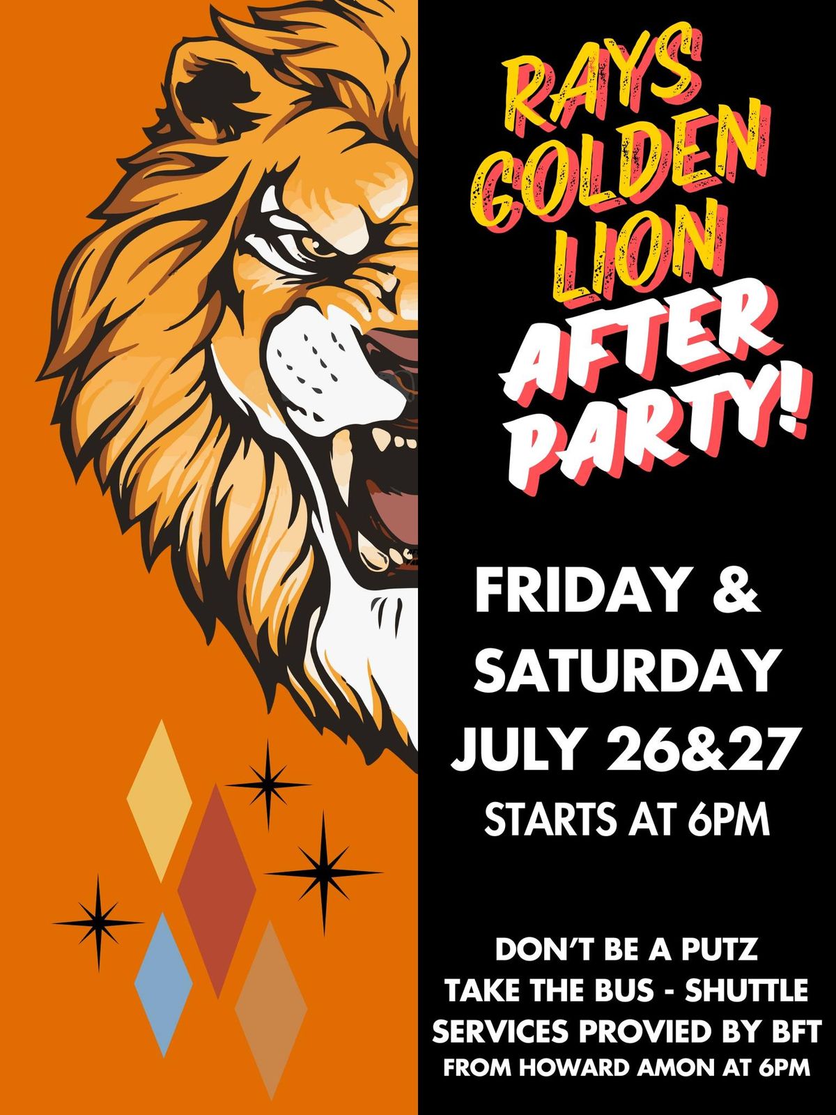ART IN THE PARK FESTIVAL AFTERPARTY AT RAYS GOLDEN LION