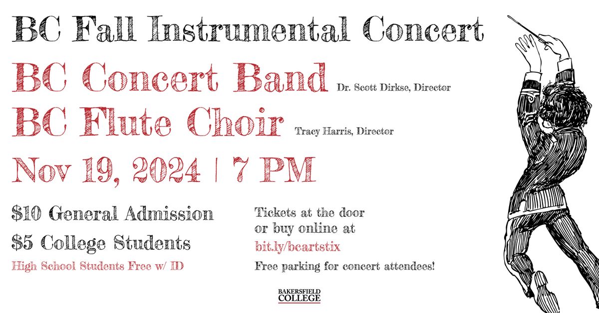 BC Instrumental Music Fall Concert - Feat. the BC Concert Band & BC Flute Choir