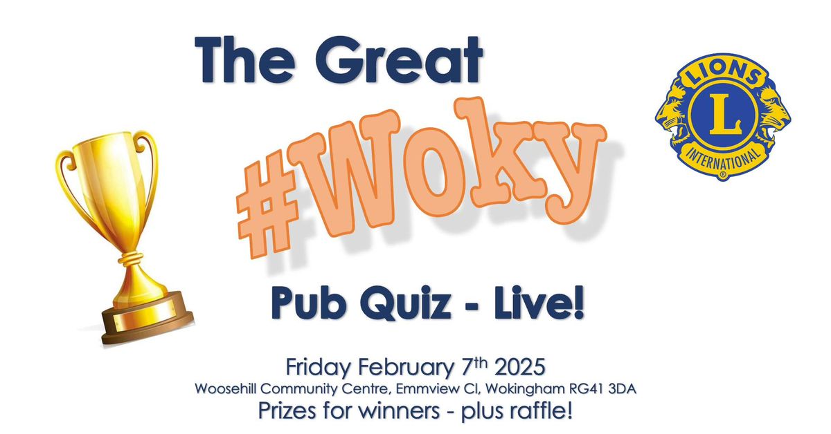 Great #Woky Pub Quiz - Live!