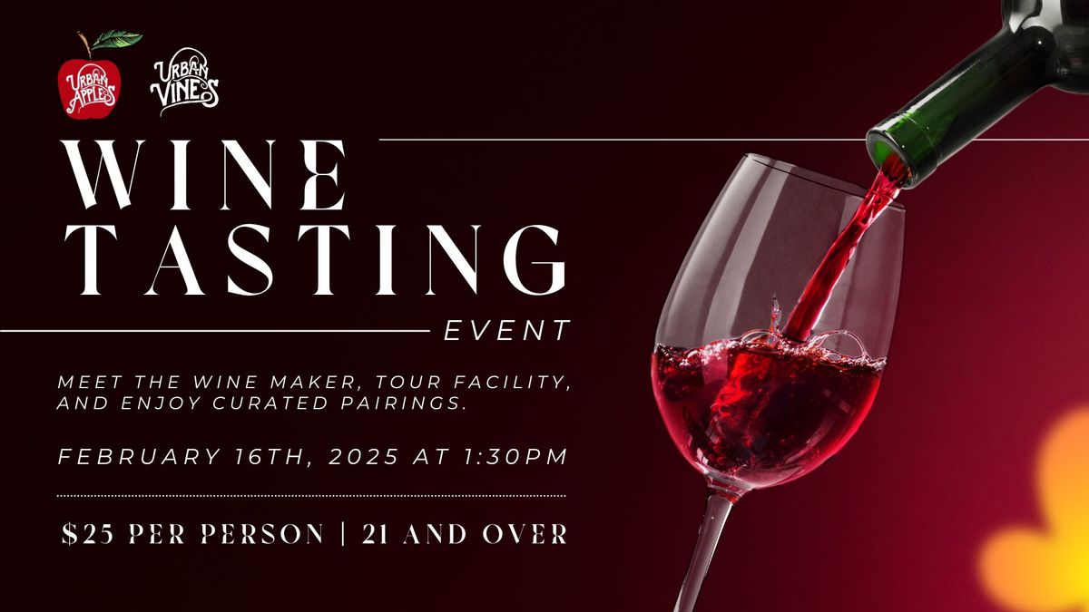 Wine Tasting Event at Urban Apples