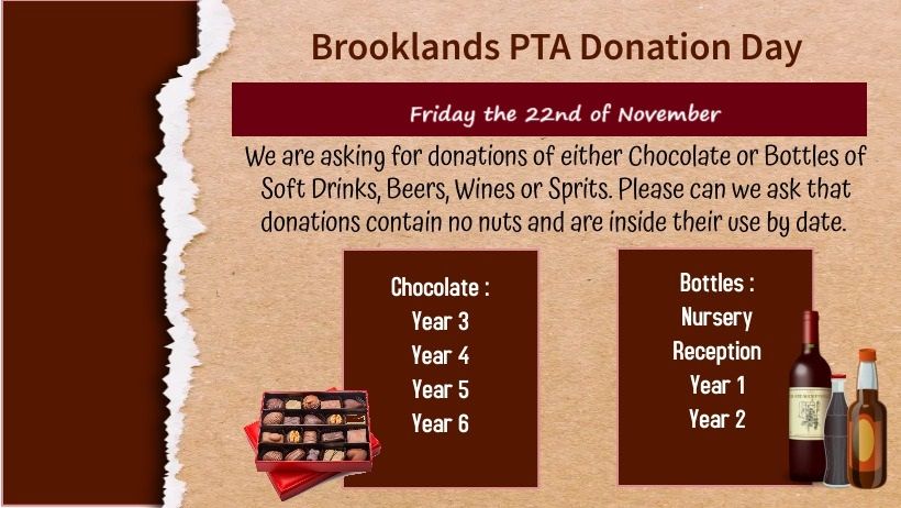 Winter Fair Donation Day - Chocolate and Bottles