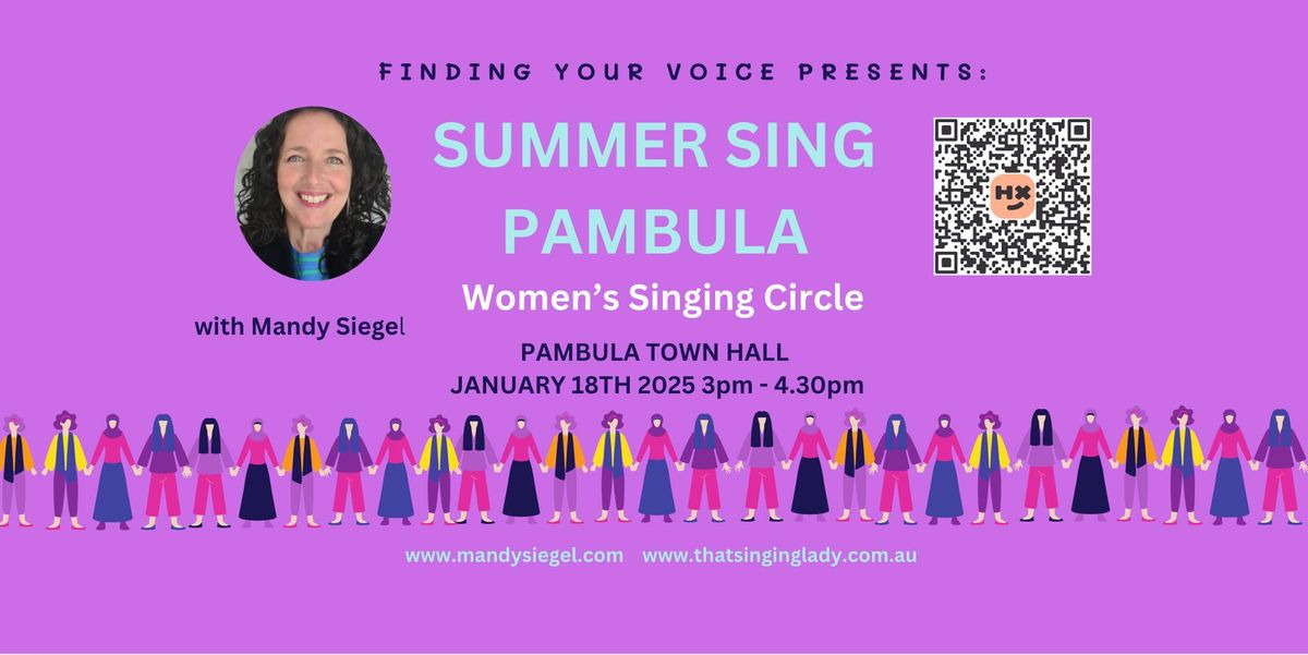 SUMMER SING PAMBULA - Women's Singing Circle SPECIAL EVENT