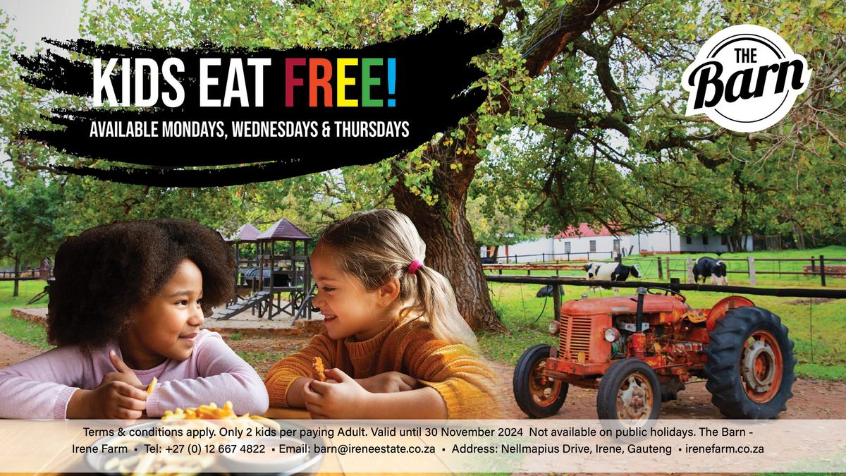Kids Eat FREE - Monday | Wednesday | Thursday