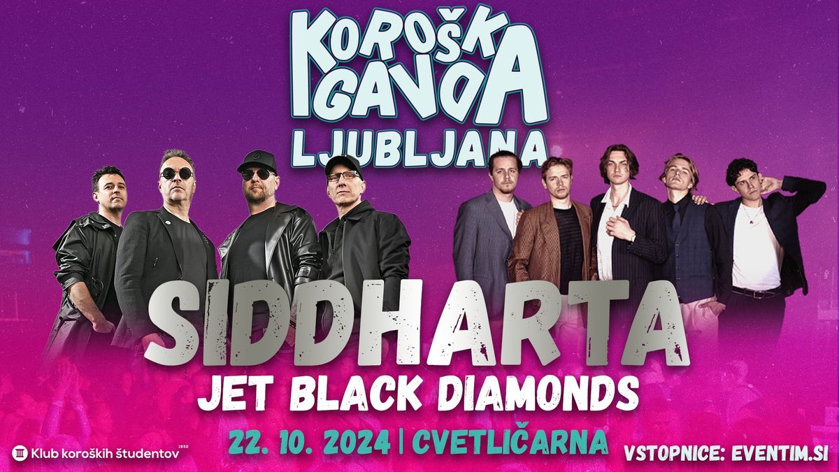 SIDDHARTA || JET BLACK DIAMONDS || Koro\u0161ka gavda v Ljubljani