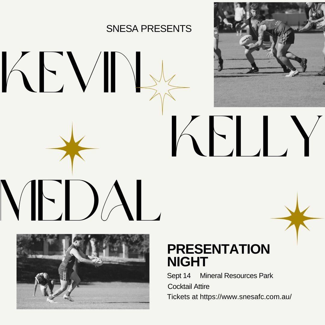 Save The Date - 2024 Kevin Kelly Medal - Presentation Night