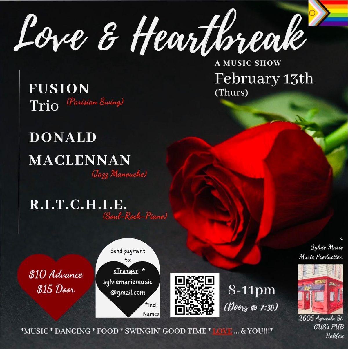 "Love & Heartbreak" Music Show on Feb. 13th, 2025, with FUSION & Friends!! \u2764\ufe0f\ud83d\udc94\ud83d\udda4