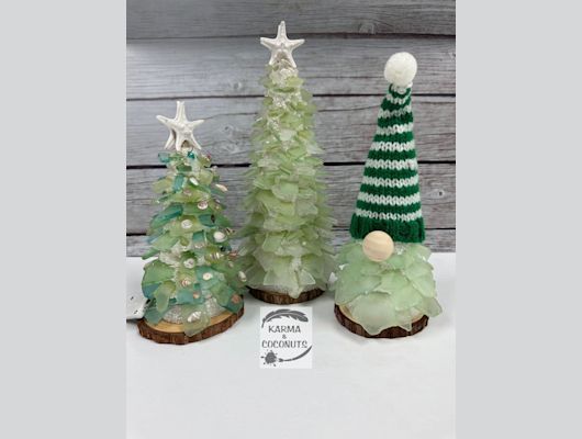 Sea Glass Tree or Gnome - $45\/$75