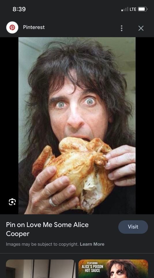 Alice Cooper Shredded Chicken Tailgate Food Truck Pre-Party at the Heritage Port