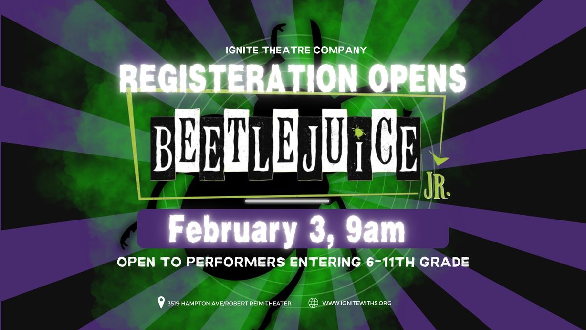 BeetleJuice Jr. Registration 