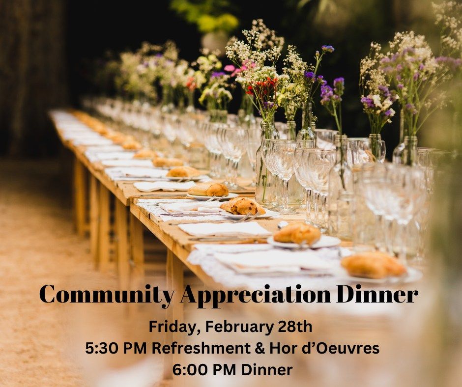 Community Appreciation Dinner 