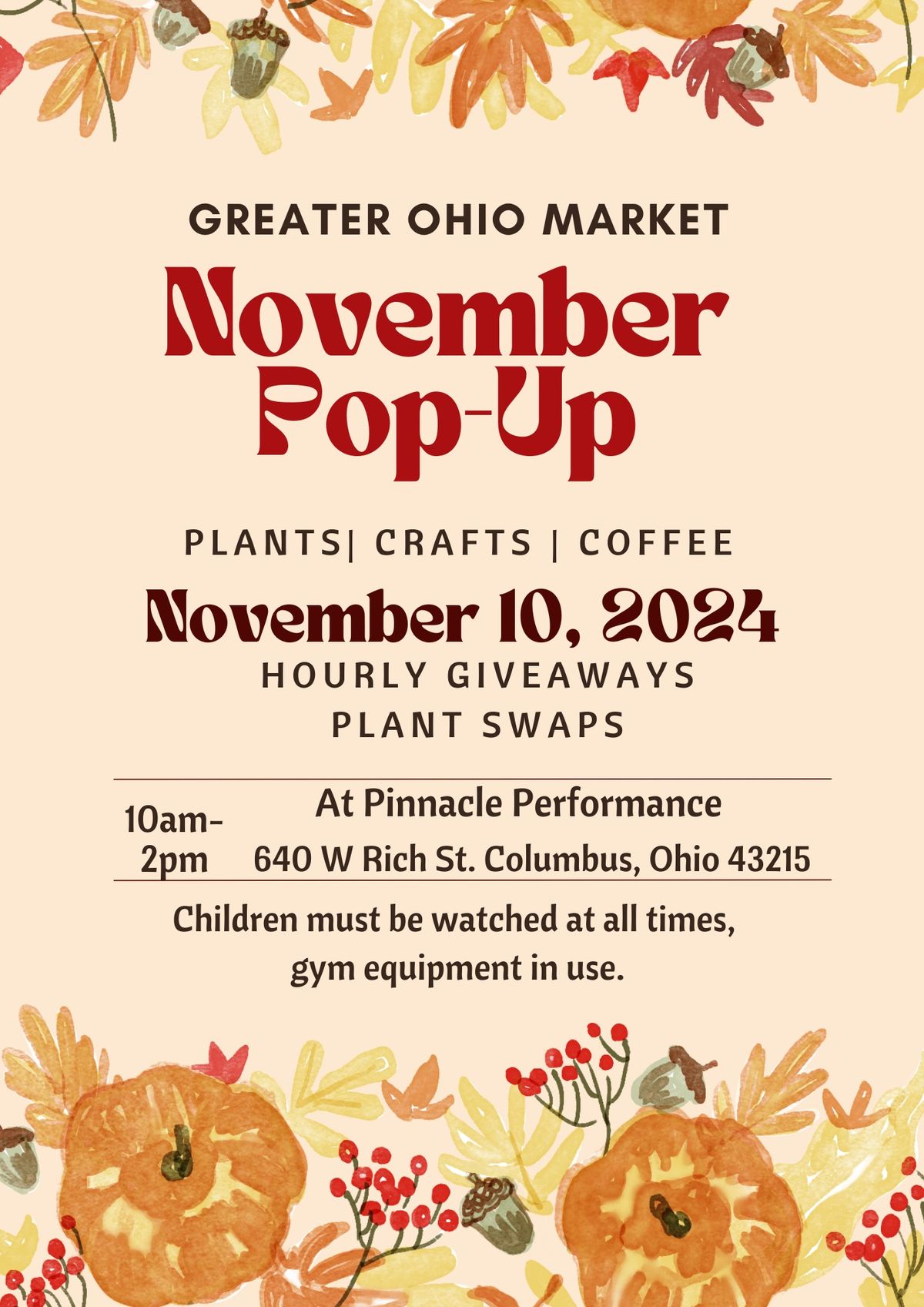 November Pop Up