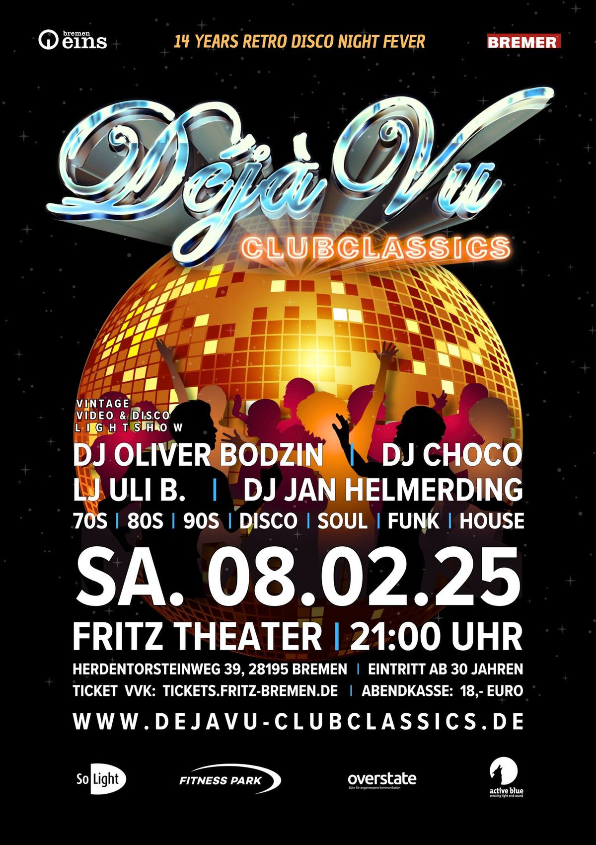 D\u00e9j\u00e0Vu Clubclassics - 14 Years Retro-Disco-Night-Fever