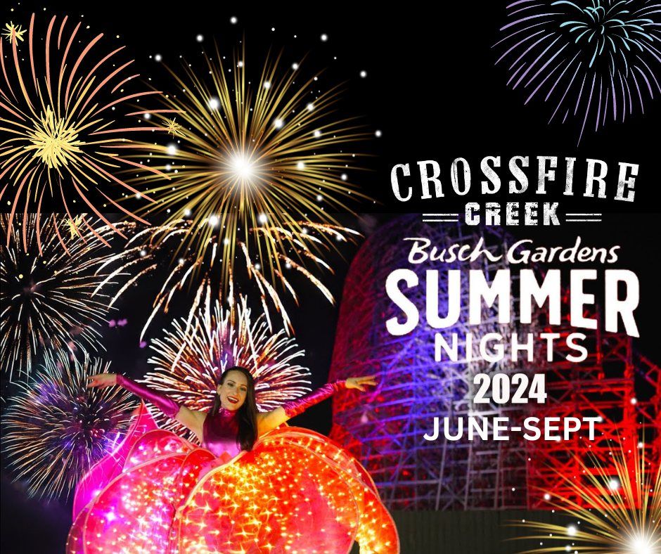 Busch Gardens Summer Nights! | Crossfire Creek (New Country Band)