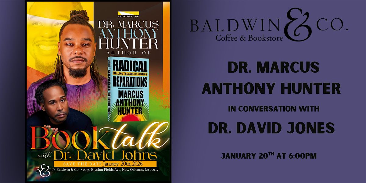Marcus Anthony Hunter Author Talk and Book Signing