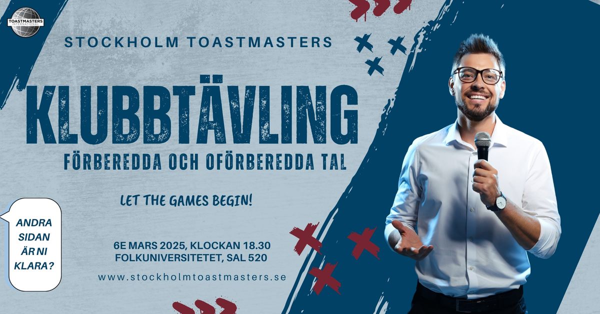 Stockholm Toastmasters Klubbt\u00e4vling!