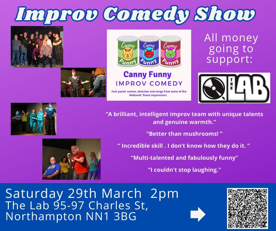 Improv comedy show Lab Fundraiser-  Saturday matinee