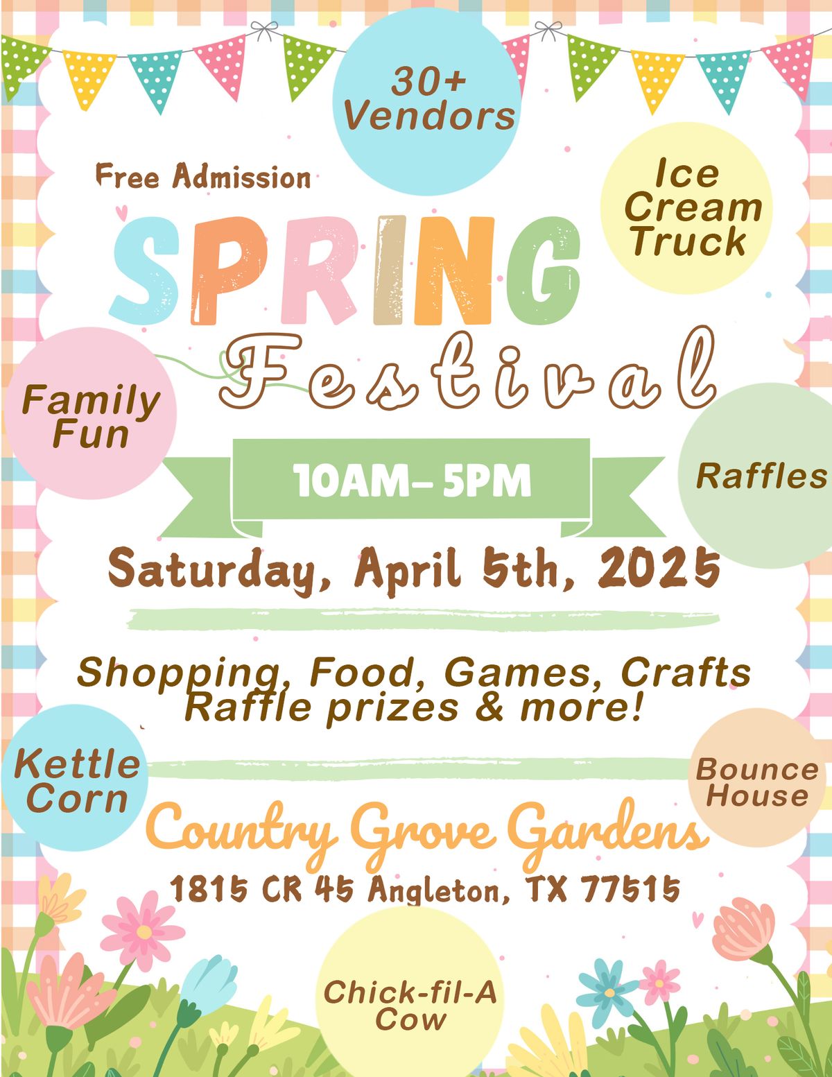 Spring Festival at Country Grove Gardens 2025