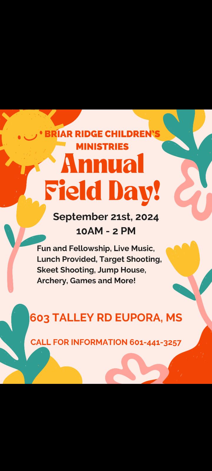 BRIAR RIDGE CHILDREN'S MINISTRIES Annual Field Day