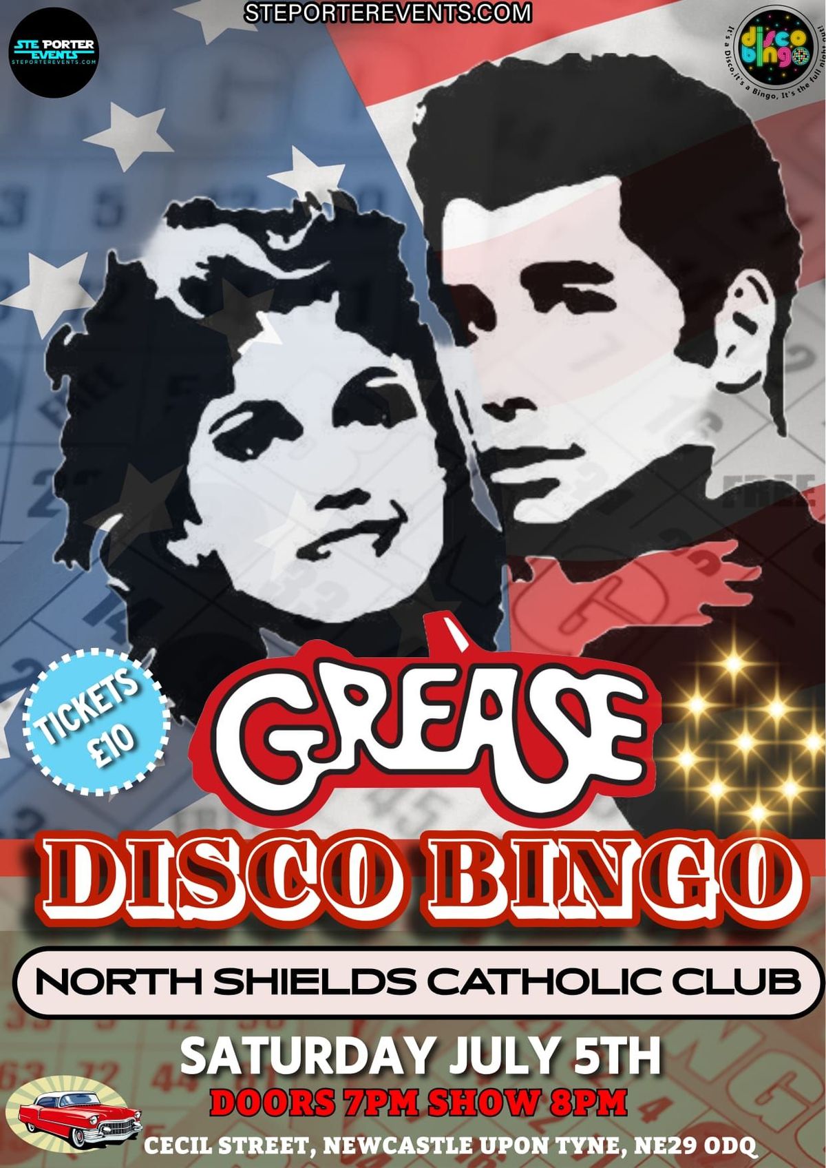 Grease Disco Bingo