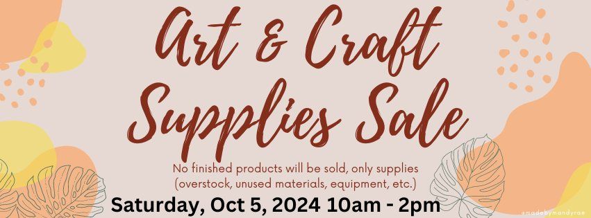 Art & Craft Supplies Sale